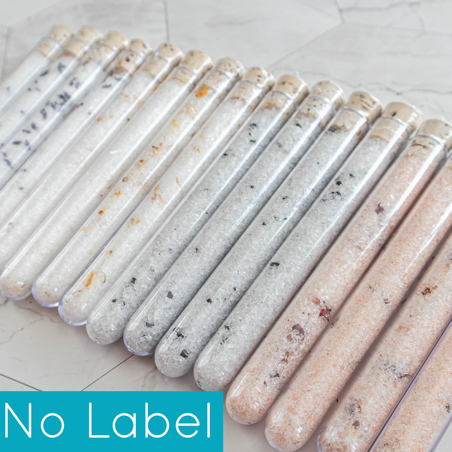 Charmed Handmade - No Label Bath Salt Test Tube Favors