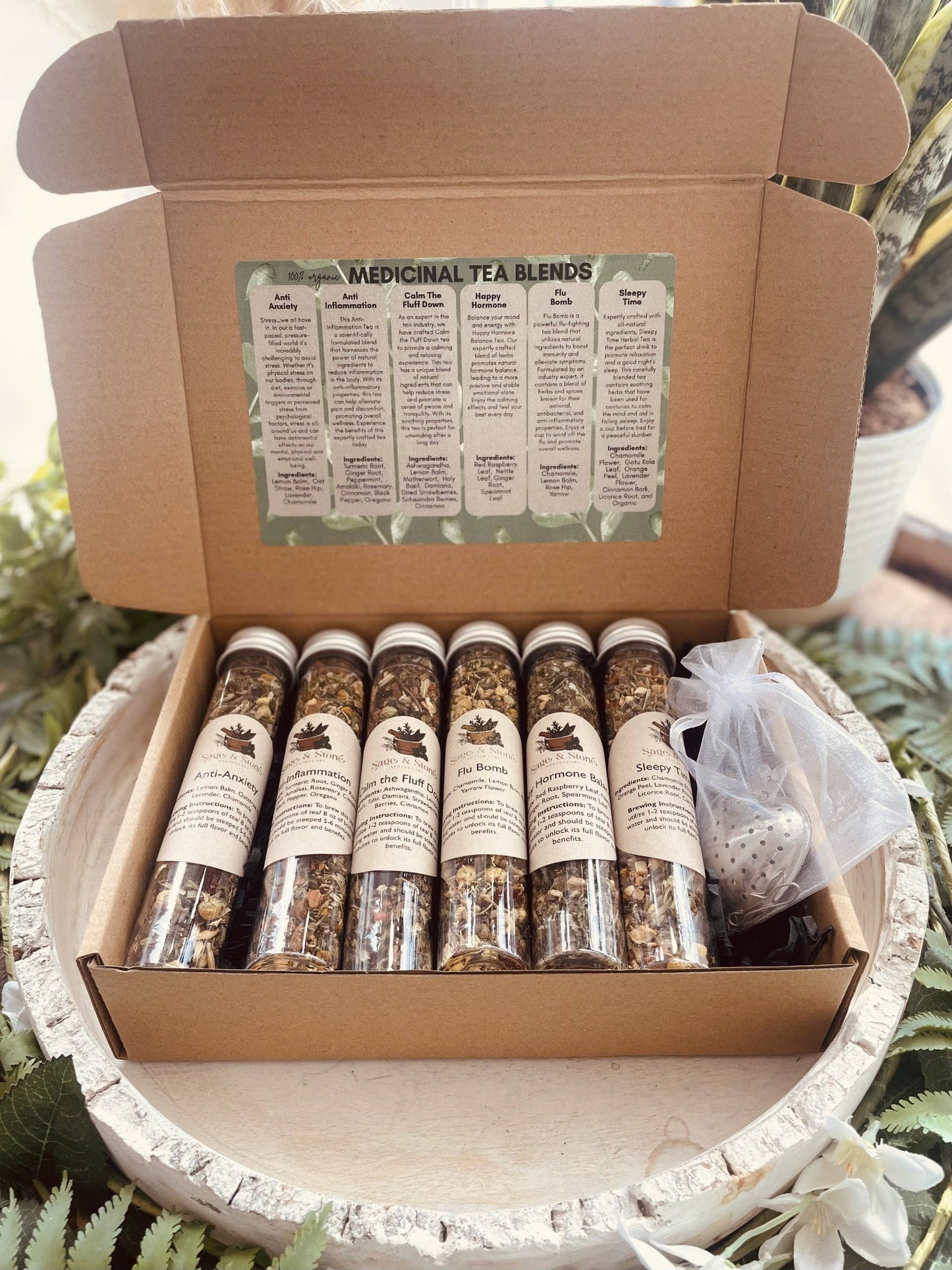Sage & Stone Apothecary - Health & Wellness Tea Sampler