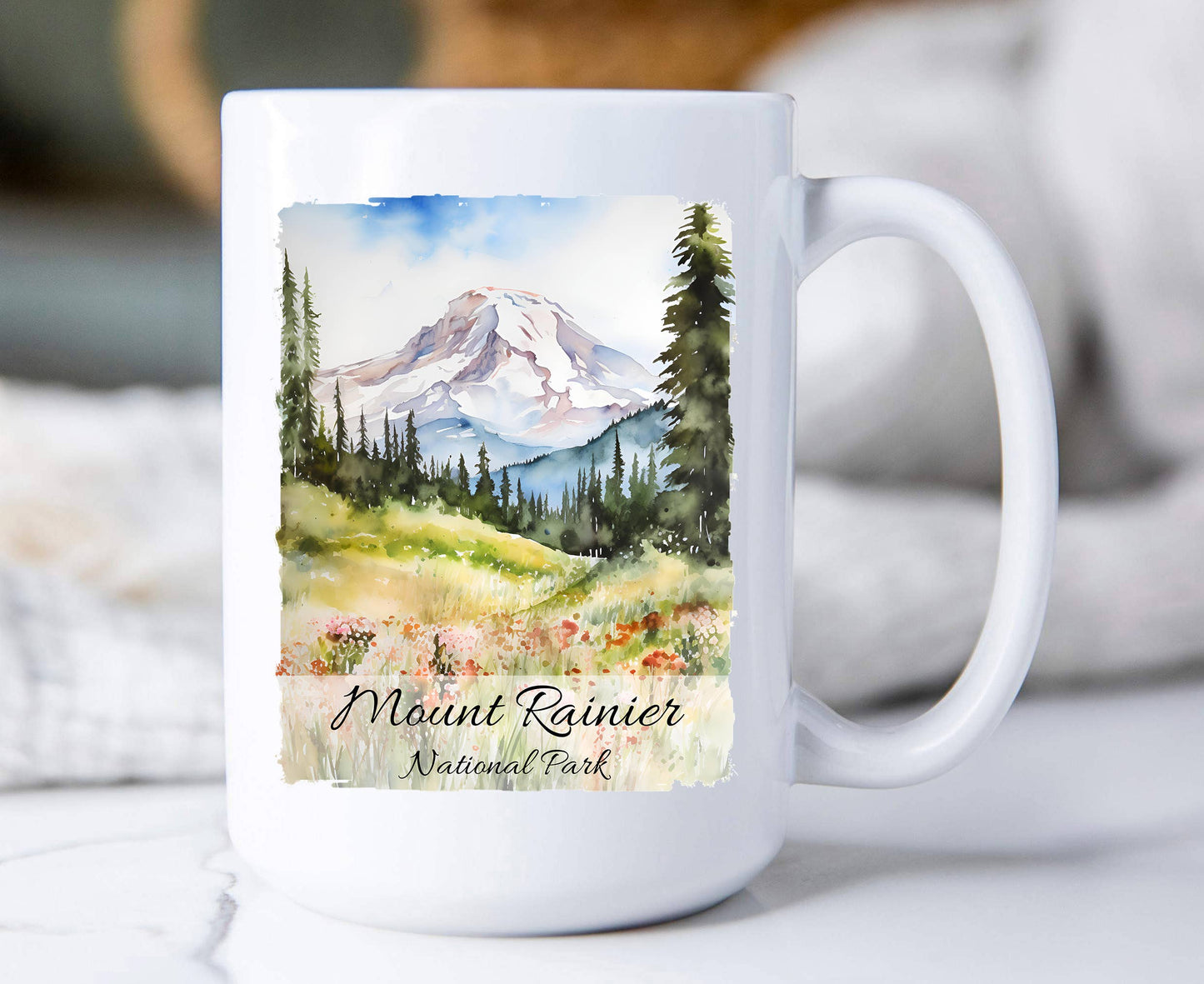 Avery Lane Gifts - Mount Rainier National Park Washington  Coffee Mug