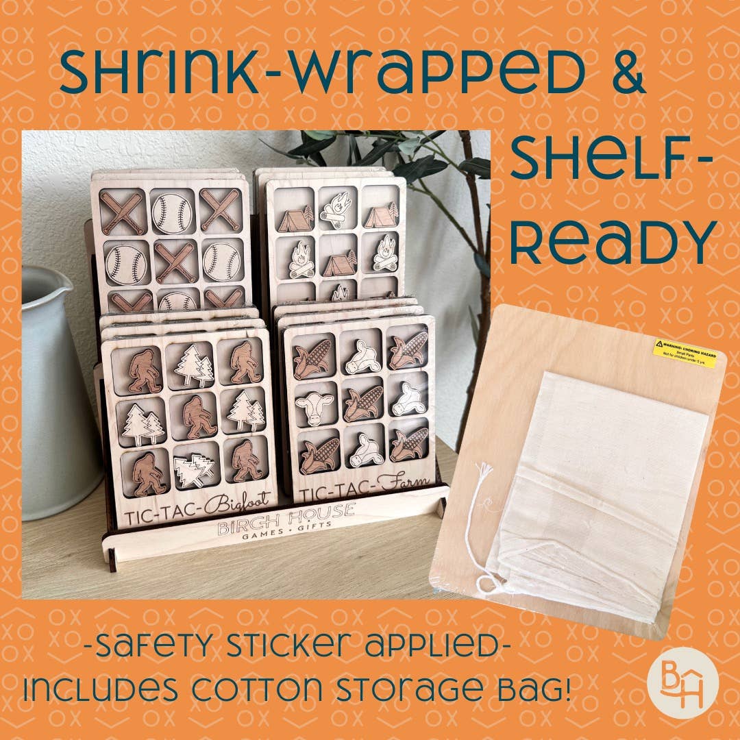 Birch House Games & Gifts - State Gift - Mini Tic-Tac-Toe Game