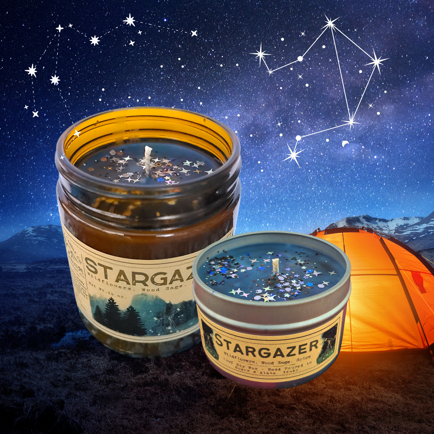 Wanderlust Folk - Stargazer - USA MADE - Soy Wax Candles