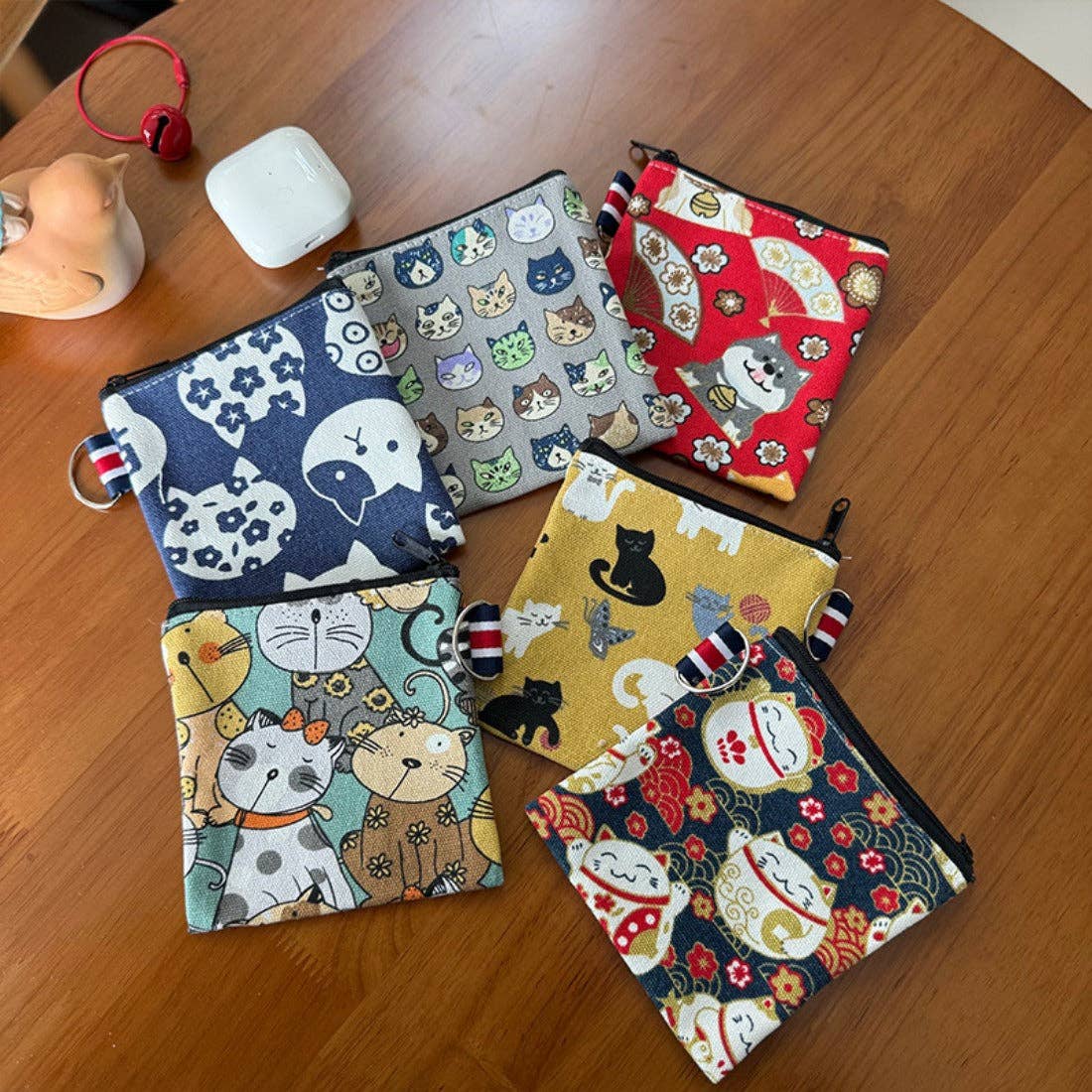 Funkyrel® Atzbranding Limited - Cosbai - Canvas Cat Pattern Coin Purse