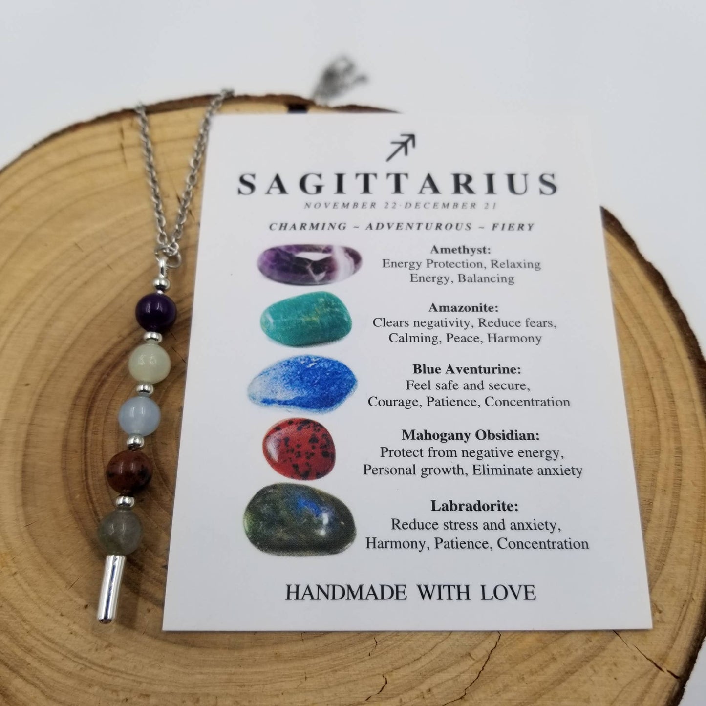 CHAKRA JEWELRY - Handmade Natural Stone Chakra Constellation Necklace