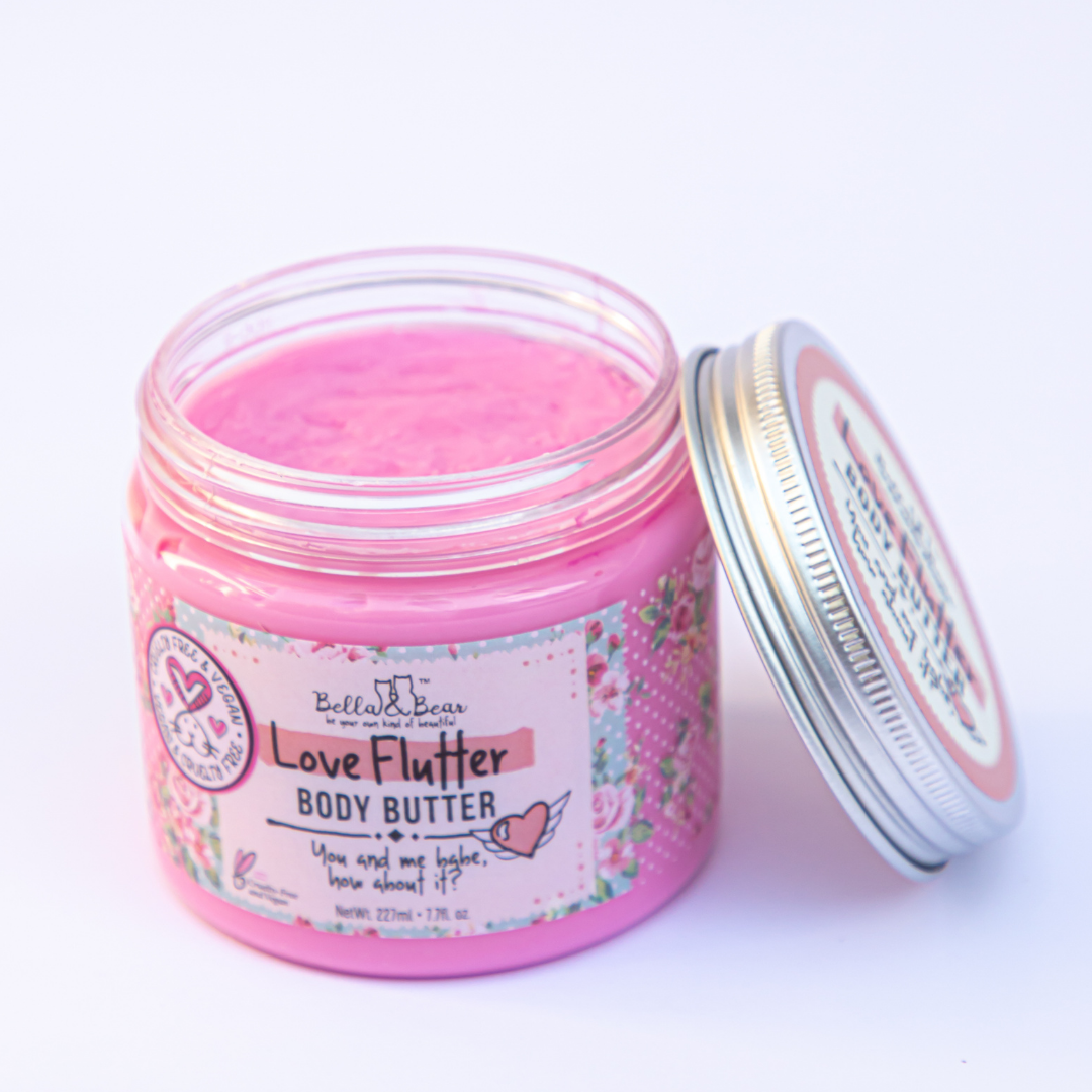 Bella & Bear - Love Flutter Whipped Body Butter | Body Lotion | Women, Teen
