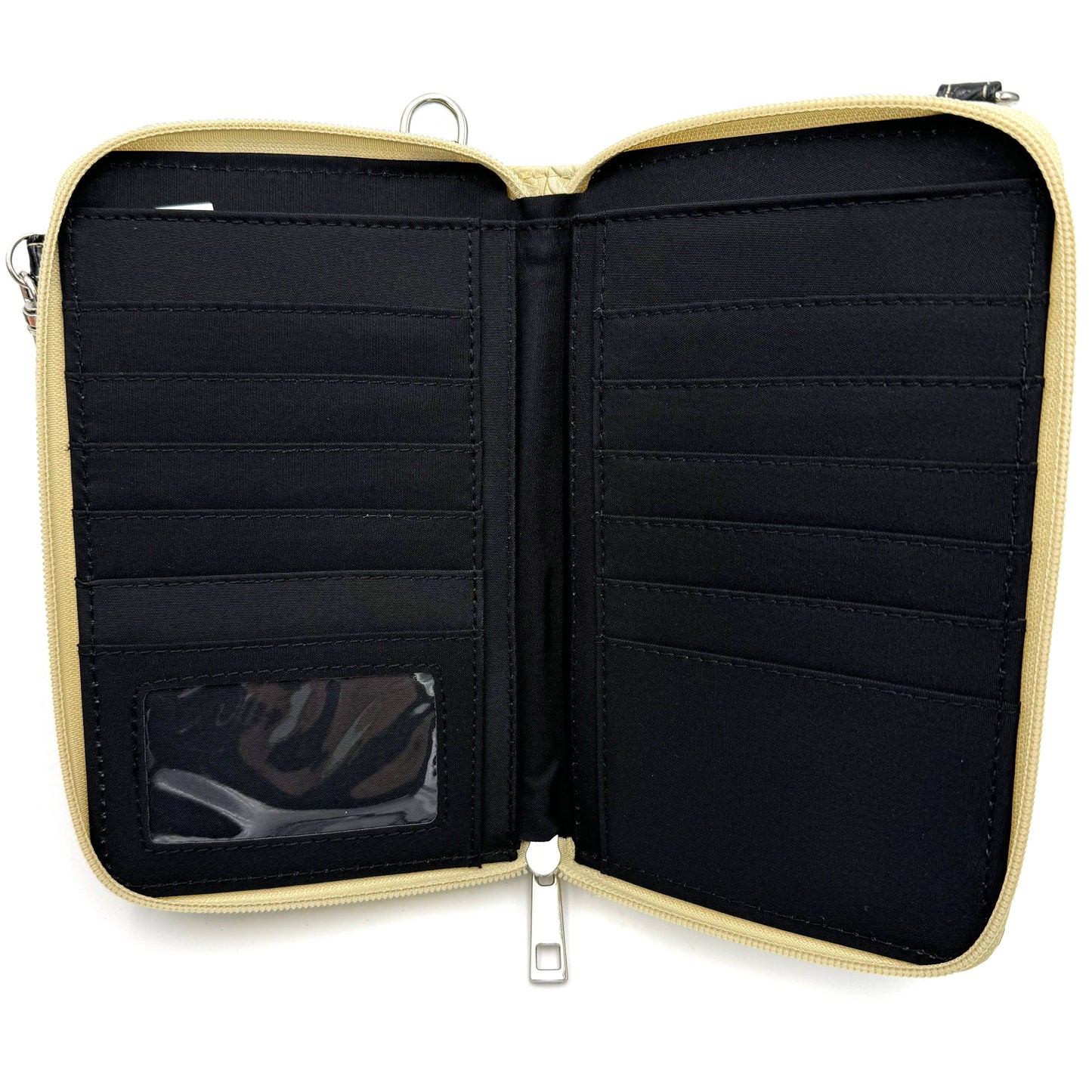 Lunar Deer - Turquoise Stone Feather Tooled Leather Western Phone Wallet