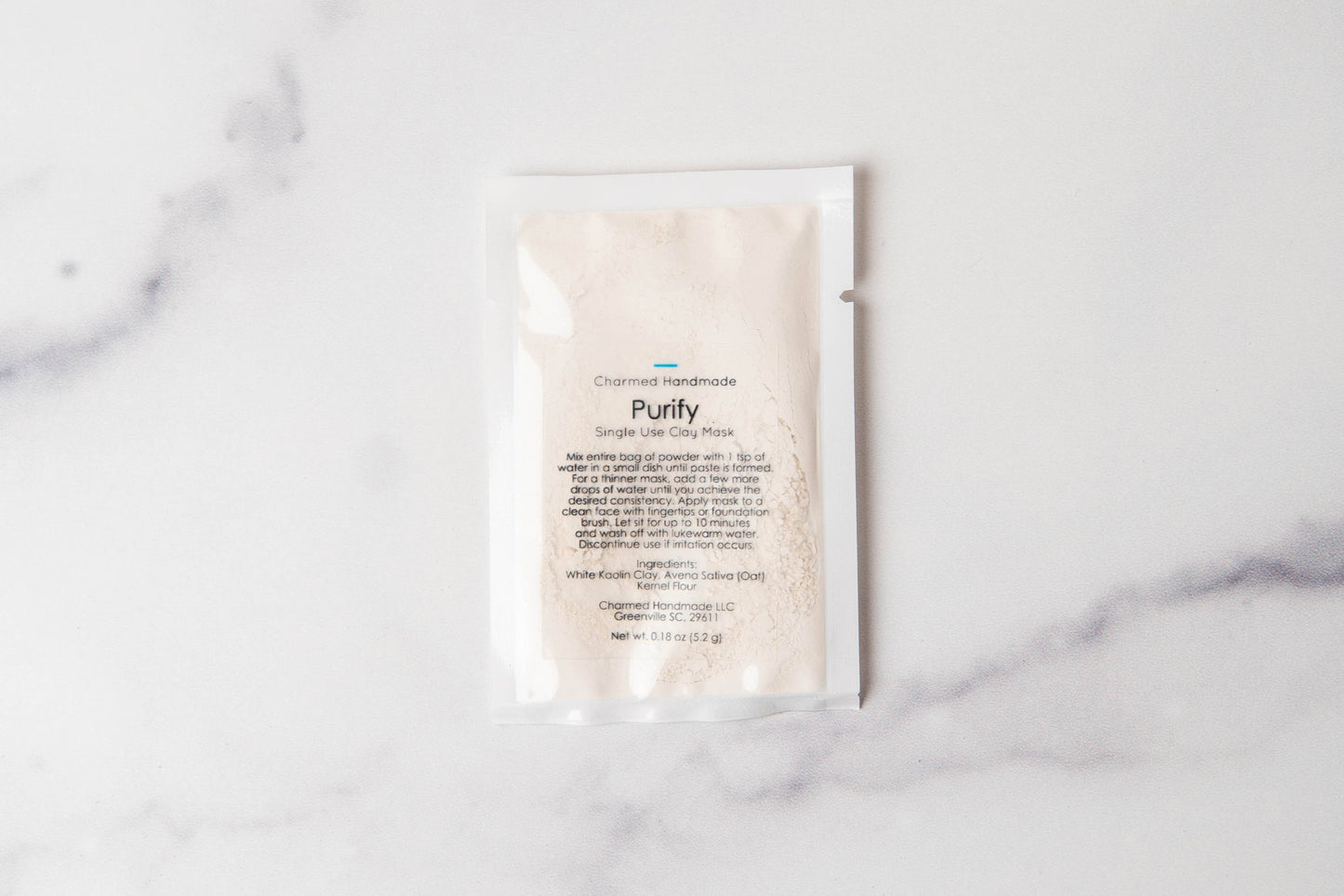 Charmed Handmade - Single Use Clay Face Mask