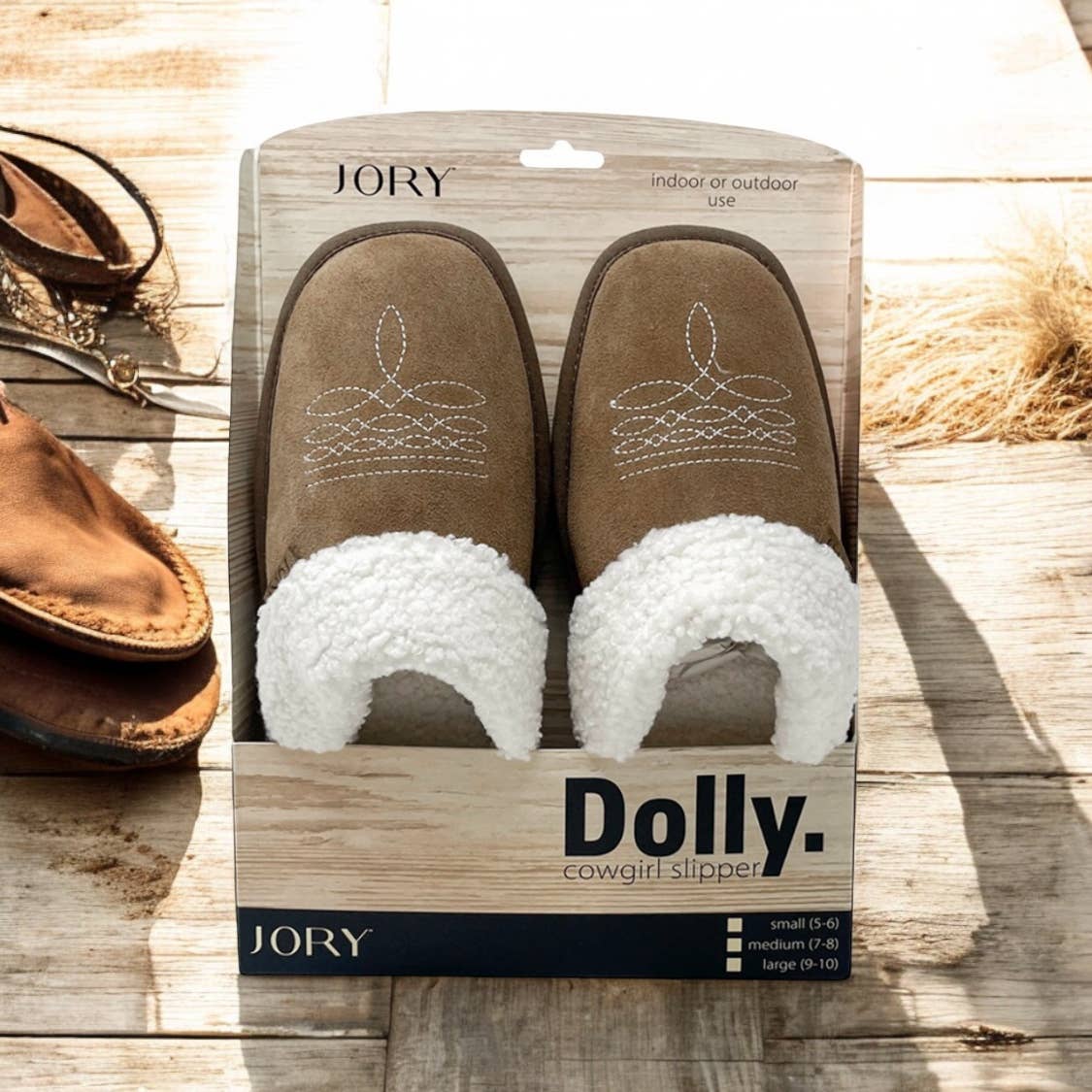 Seriously Shea - BEST SELLER! Western Inspired Dolly Slippers | Fawn