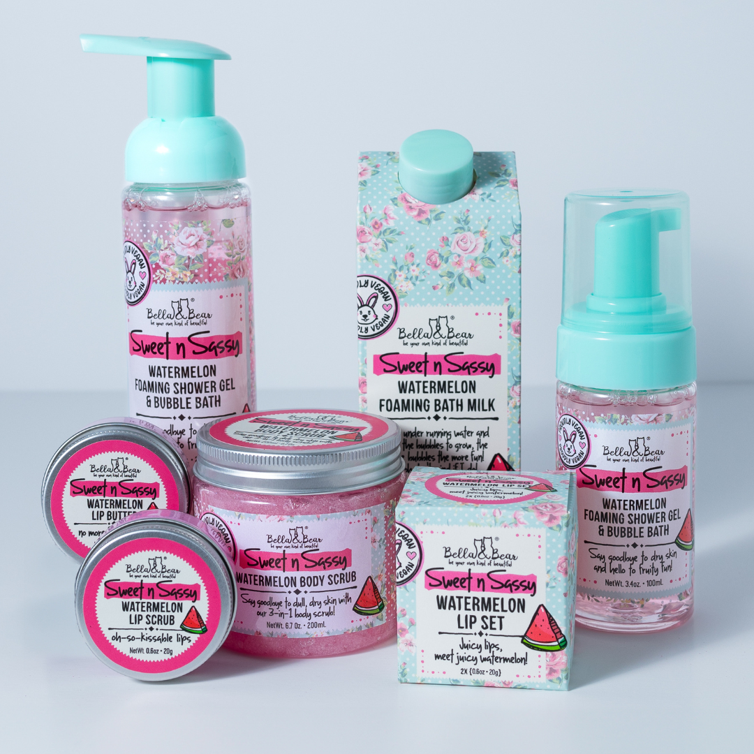 Bella & Bear - Sweet 'n' Sassy Watermelon Lip Butter | Lip Balm | Lip Care