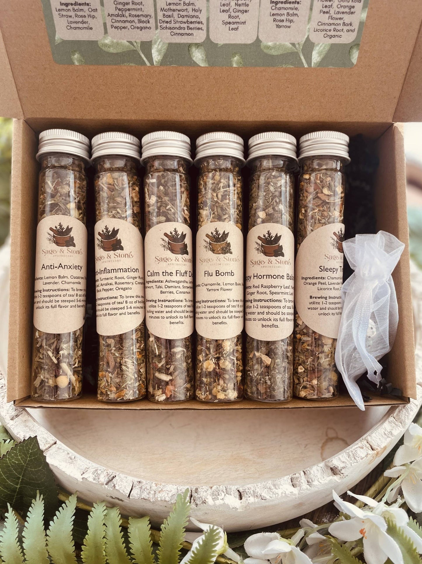Sage & Stone Apothecary - Health & Wellness Tea Sampler