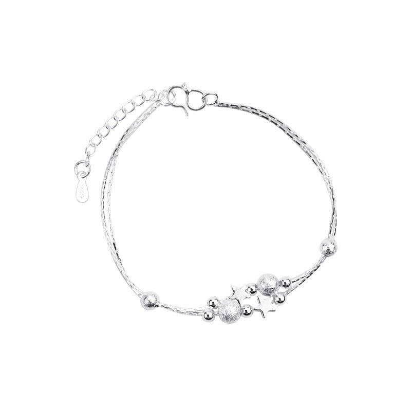 Perimade & Co. LLC - Cute Star Charm Ankle Bracelet Anklet in 925 Sterling Silver