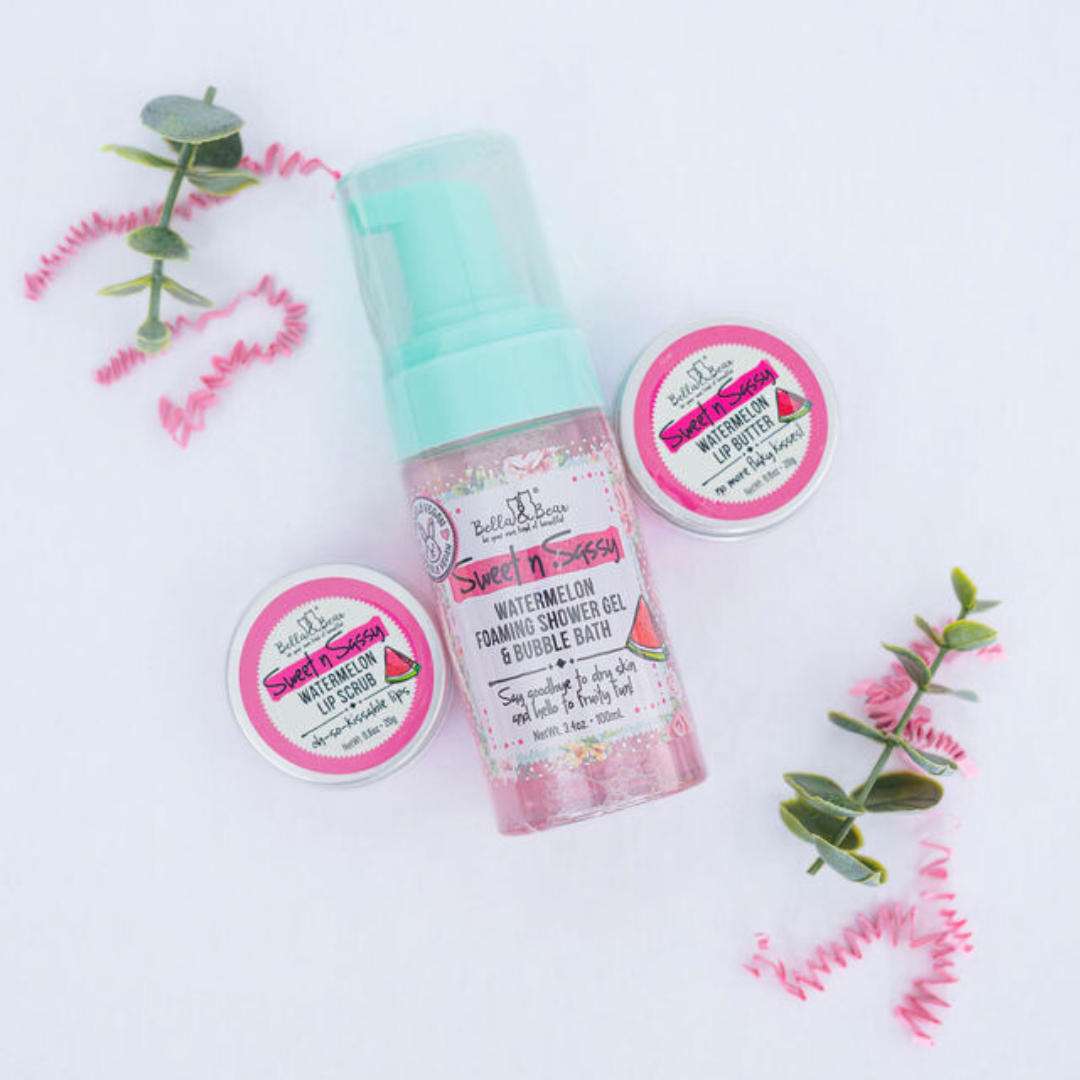 Bella & Bear - Sweet 'n' Sassy Watermelon Lip Butter | Lip Balm | Lip Care
