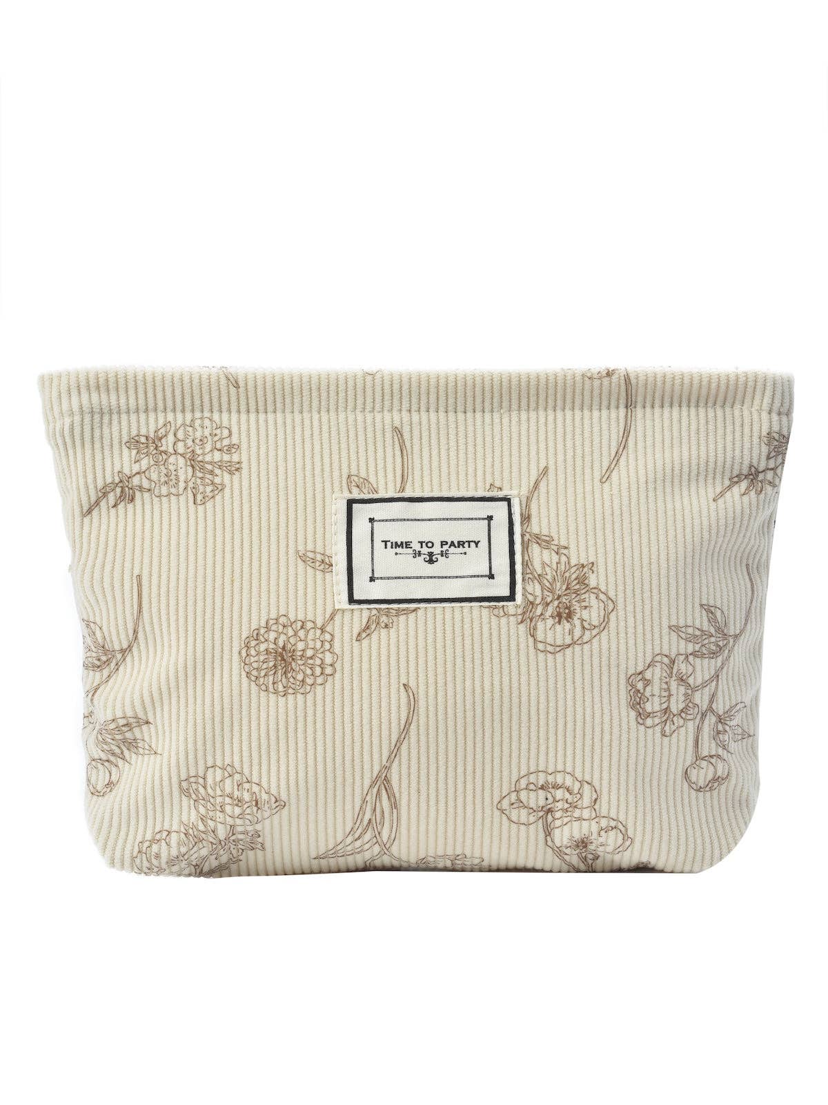 Funkyrel® Atzbranding Limited - Cosbai - Floral Corduroy Portable Storage Bag
