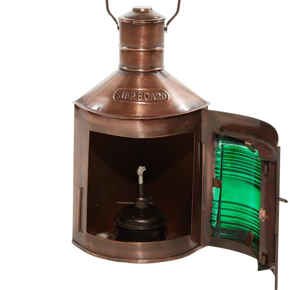 Multi Colored Metal Rustic Candle Lantern (Set of 3)