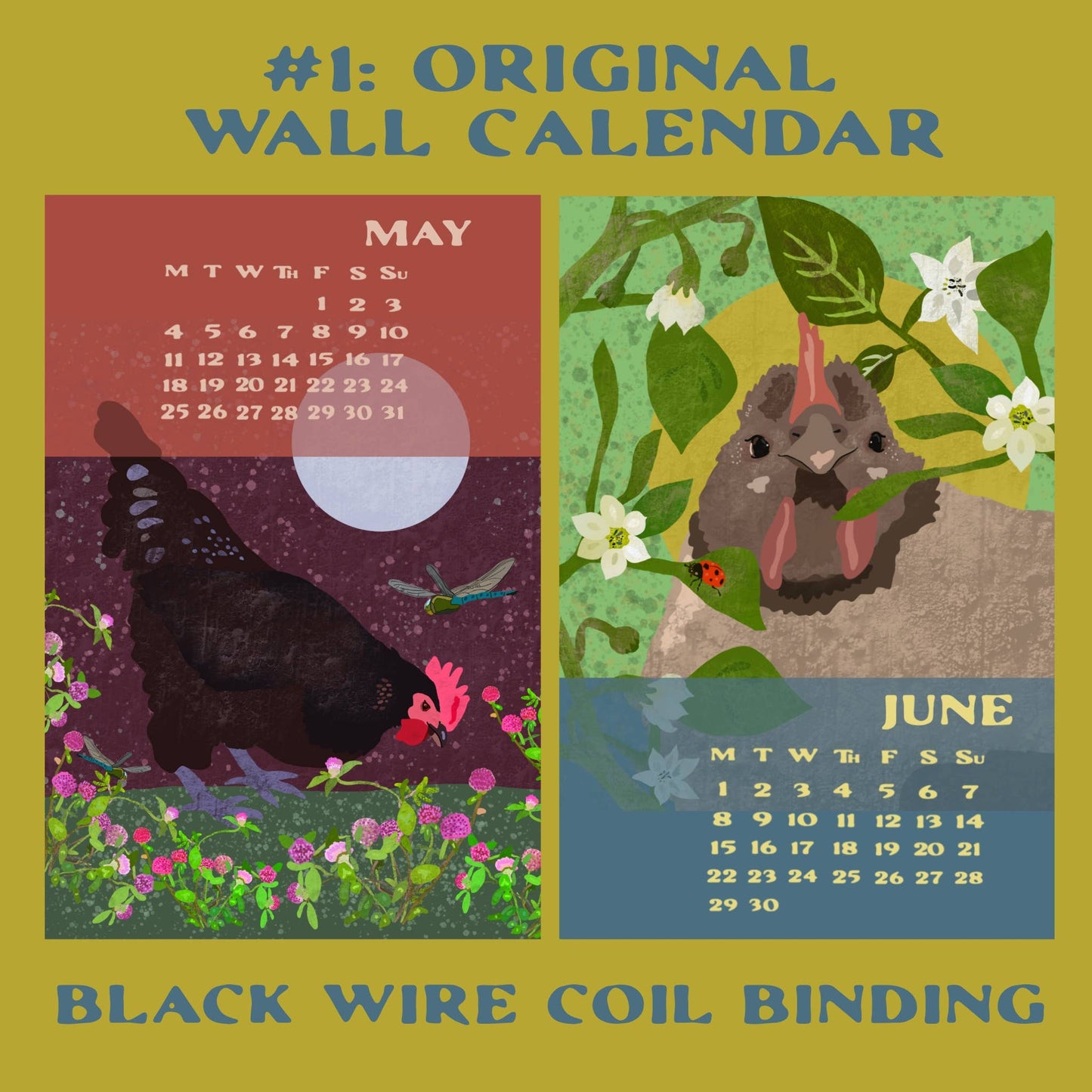 Therapy Chickens - 2026 Chicken Calendar