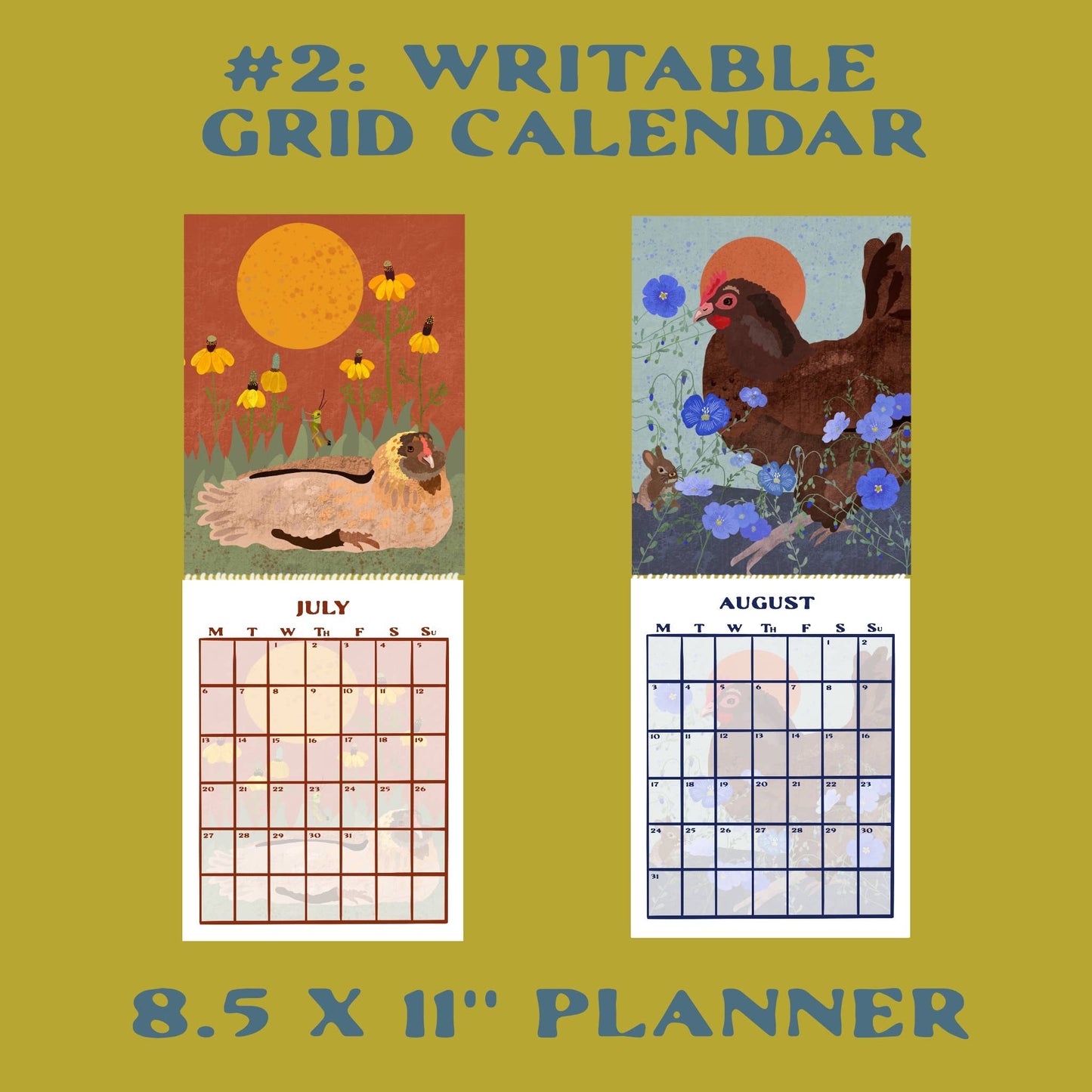 Therapy Chickens - 2026 Chicken Calendar