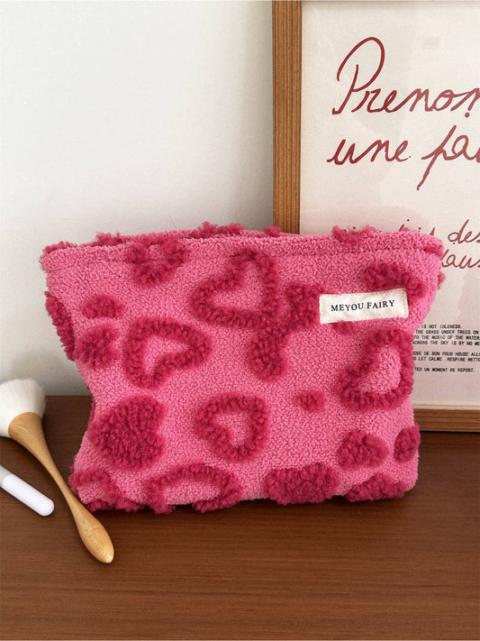 Funkyrel® Atzbranding Limited - Cosbai - Plush Heart Pattern Pouch
