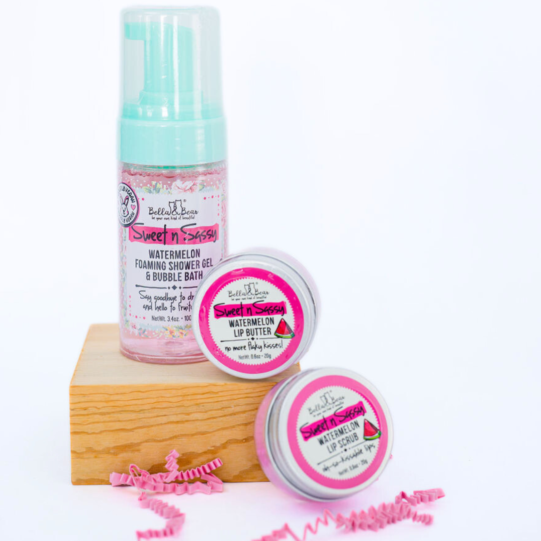Bella & Bear - Sweet 'n' Sassy Watermelon Lip Butter | Lip Balm | Lip Care
