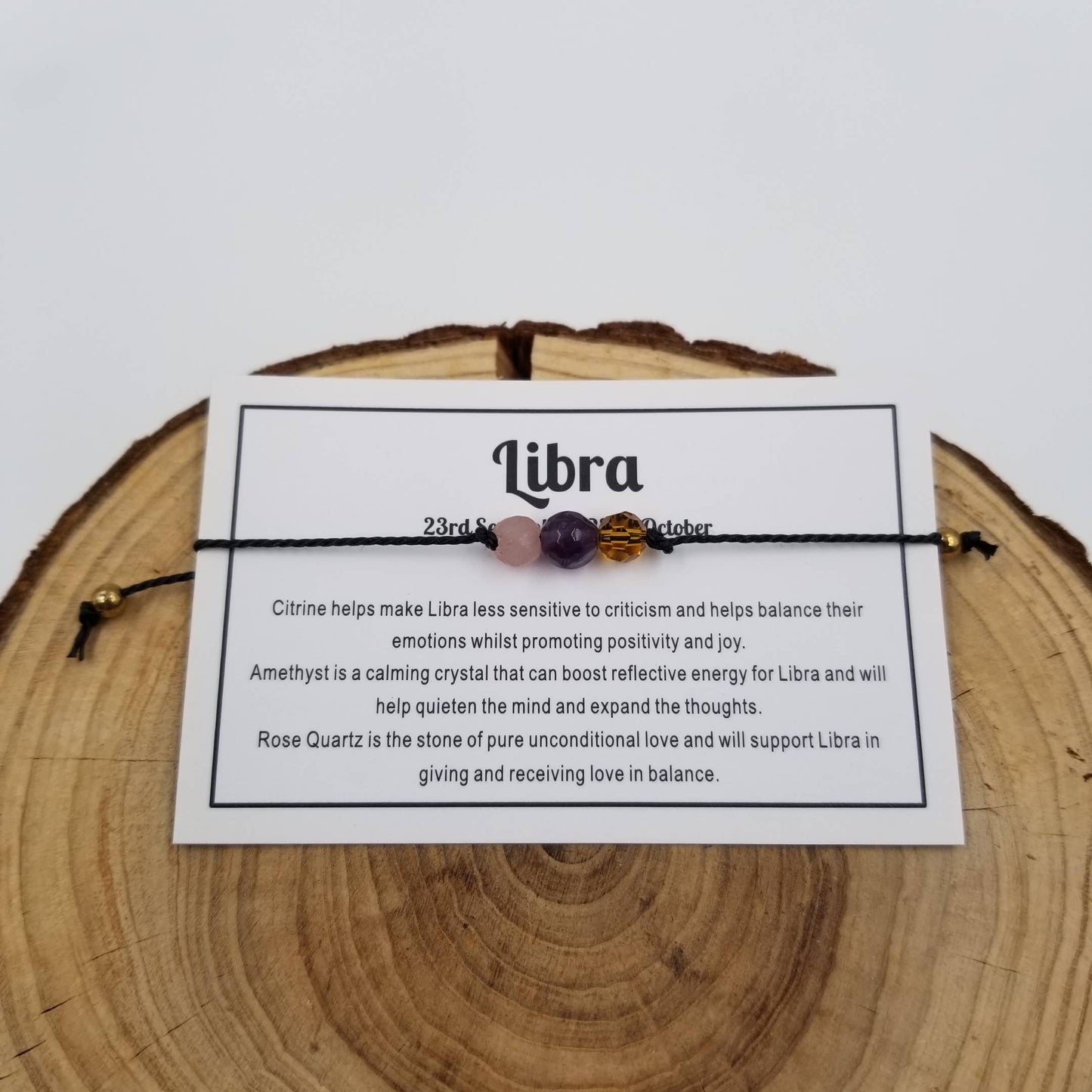 CHAKRA JEWELRY -  Handwoven Stone 3 Chakra Constellation Bracelet with Card