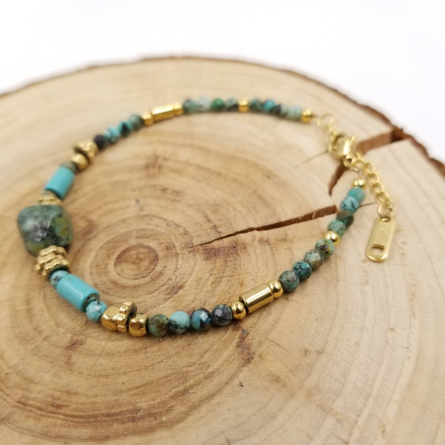 CHAKRA JEWELRY - Exquisite African Turquoise Bracelet